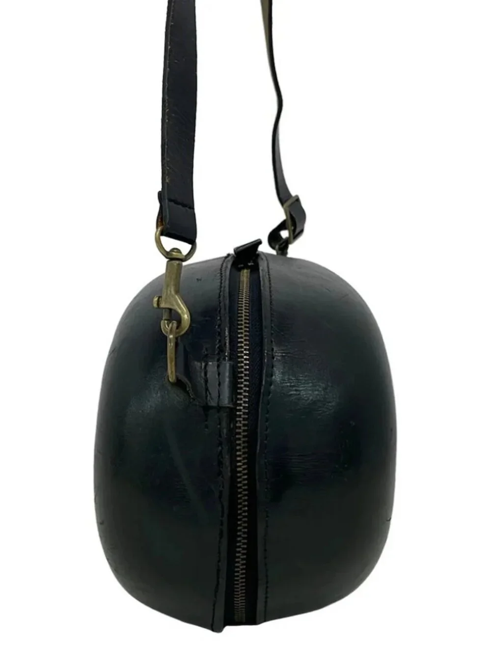 JURGEN LEHL Black Leather Shoulder Bag